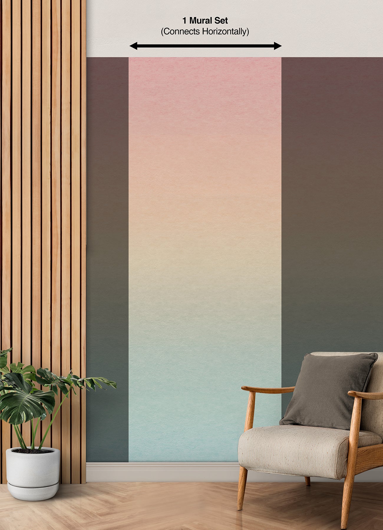 Aura Ombre P&S Wall Murals in a room setting