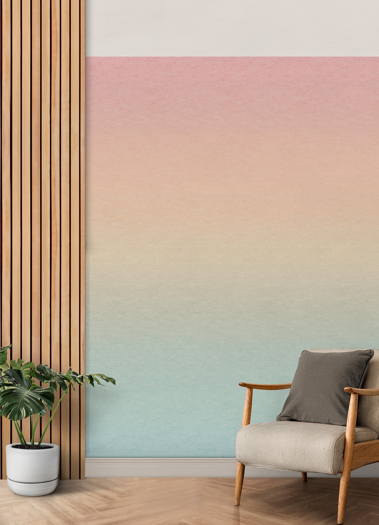 Aura Ombre P&S Wall Murals in a room setting