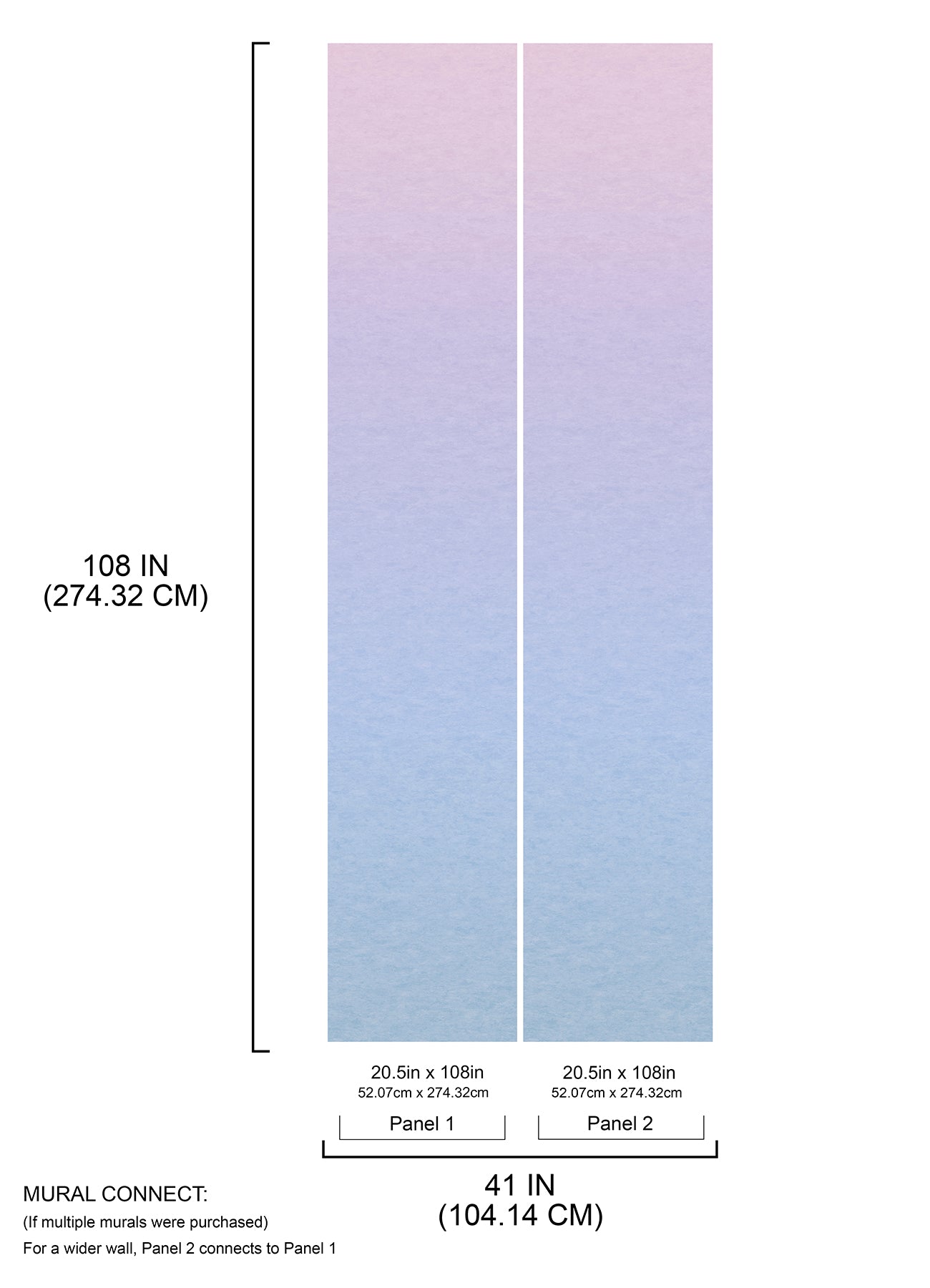 Aura Ombre Peel & Stick Wall Murals