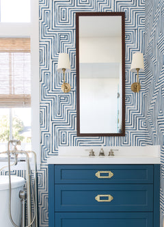 Warren Peel and Stick Wallpaper in a room setting