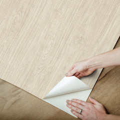 Cherry Wood Peel & Stick Wallpaper - how to peel