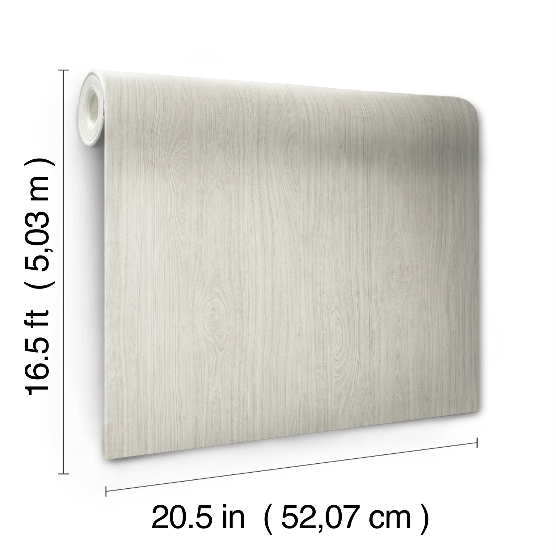 Cherry Wood Peel & Stick Wallpaper - dimensions
