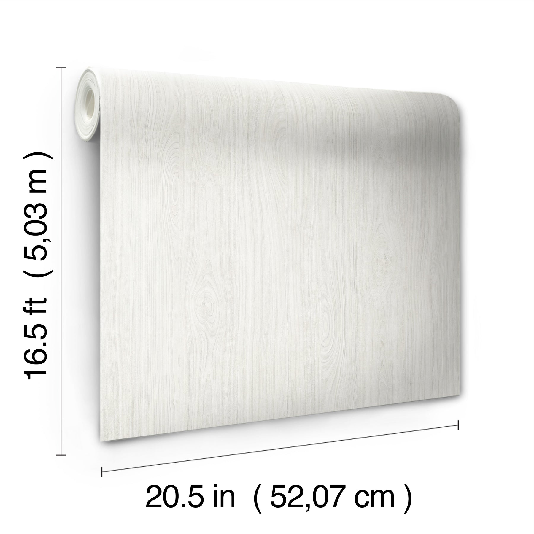 Cherry Wood Peel & Stick Wallpaper - dimensions