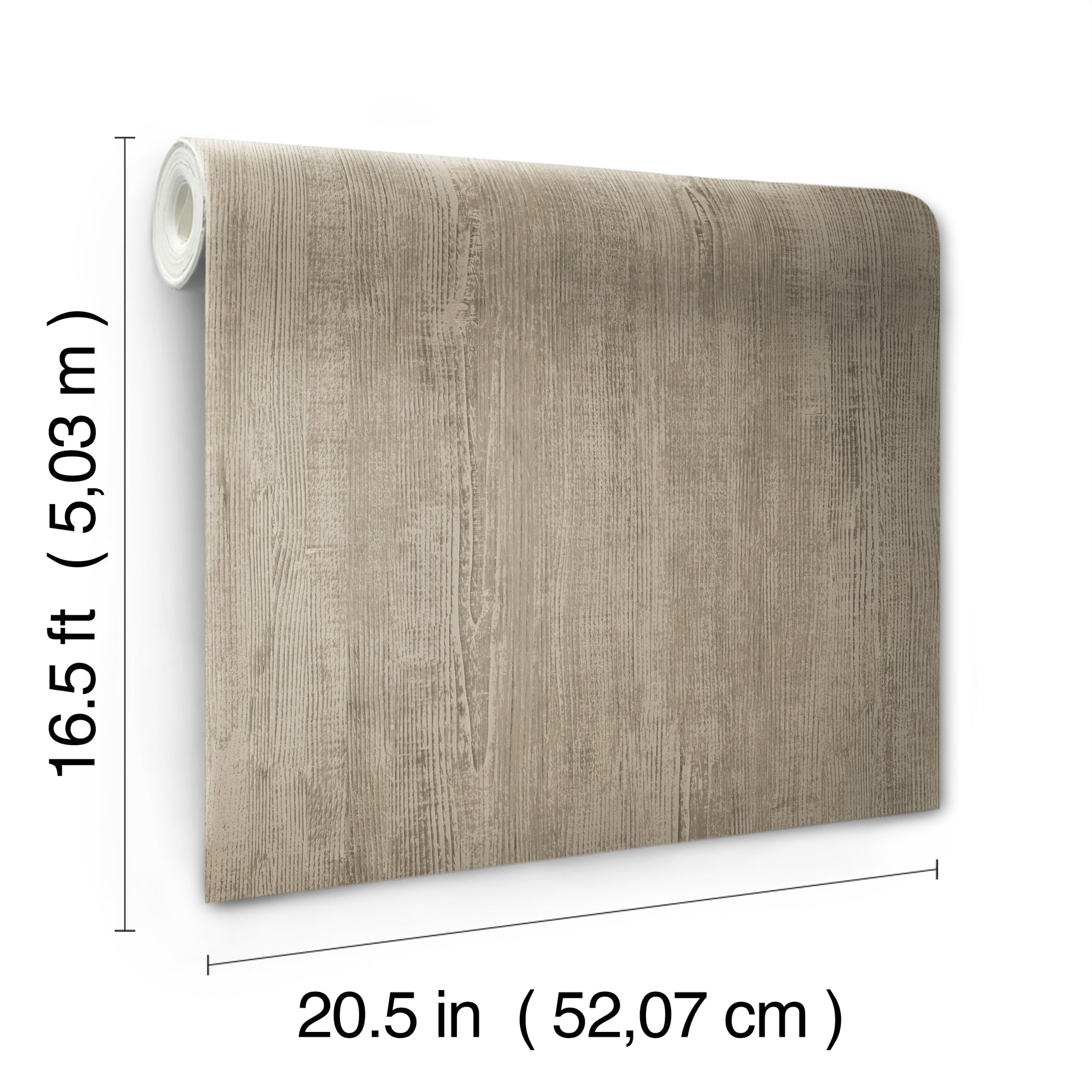 Dimensional Natural Wood Peel & Stick Wallpaper - dimensions