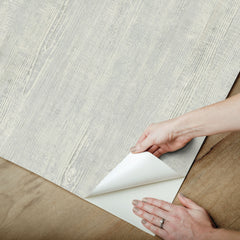 Dimensional Natural Wood Peel & Stick Wallpaper - how to peel