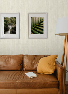 Dimensional Natural Wood Peel & Stick Wallpaper in a room setting