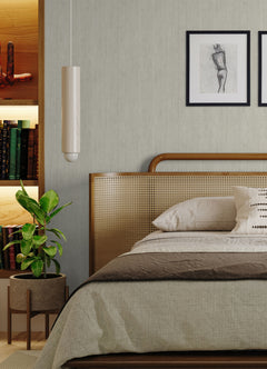 Dimensional Natural Wood Peel & Stick Wallpaper in a room setting