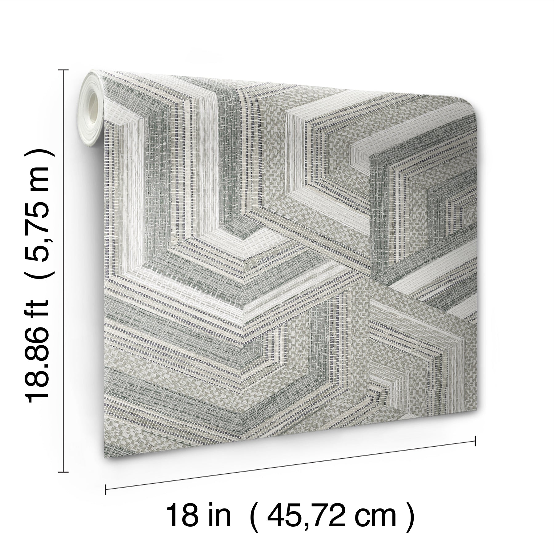 Geo Puzzle Peel and Stick Wallpaper - dimensions
