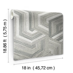Geo Puzzle Peel and Stick Wallpaper - dimensions