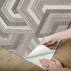 Geo Puzzle Peel and Stick Wallpaper - how to peel