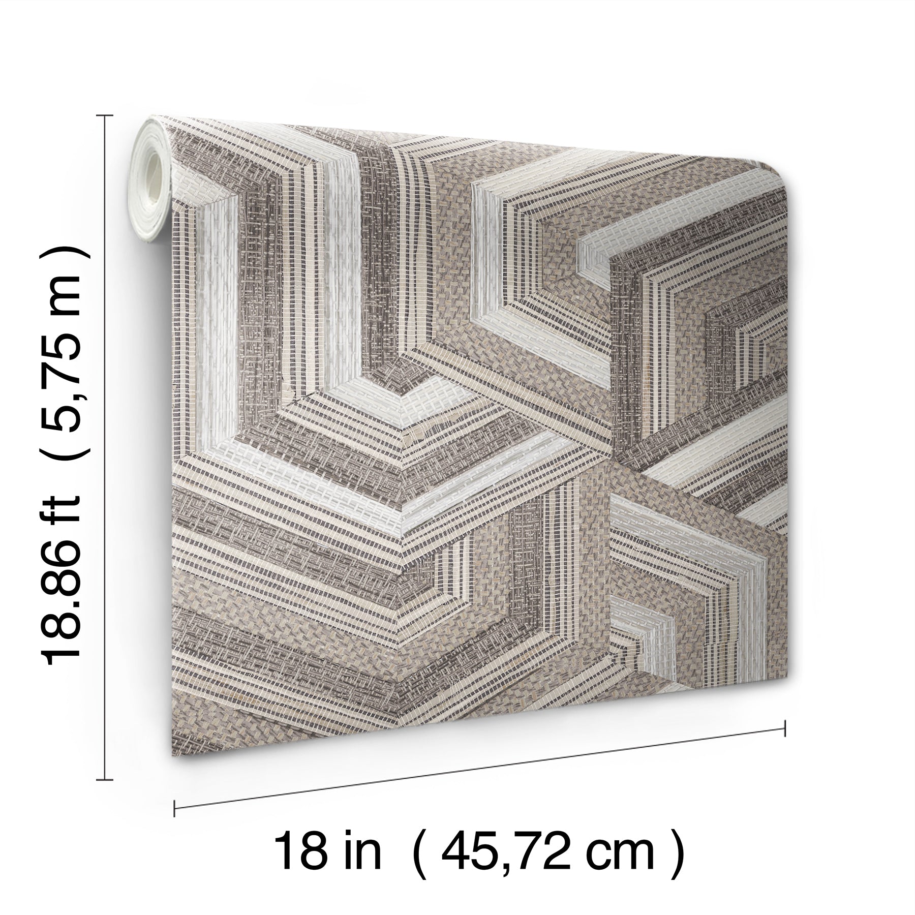Geo Puzzle Peel and Stick Wallpaper - dimensions