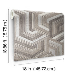 Geo Puzzle Peel and Stick Wallpaper - dimensions