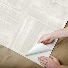 Dimensional Square Plaster Peel and Stick Wallpaper - how to peel