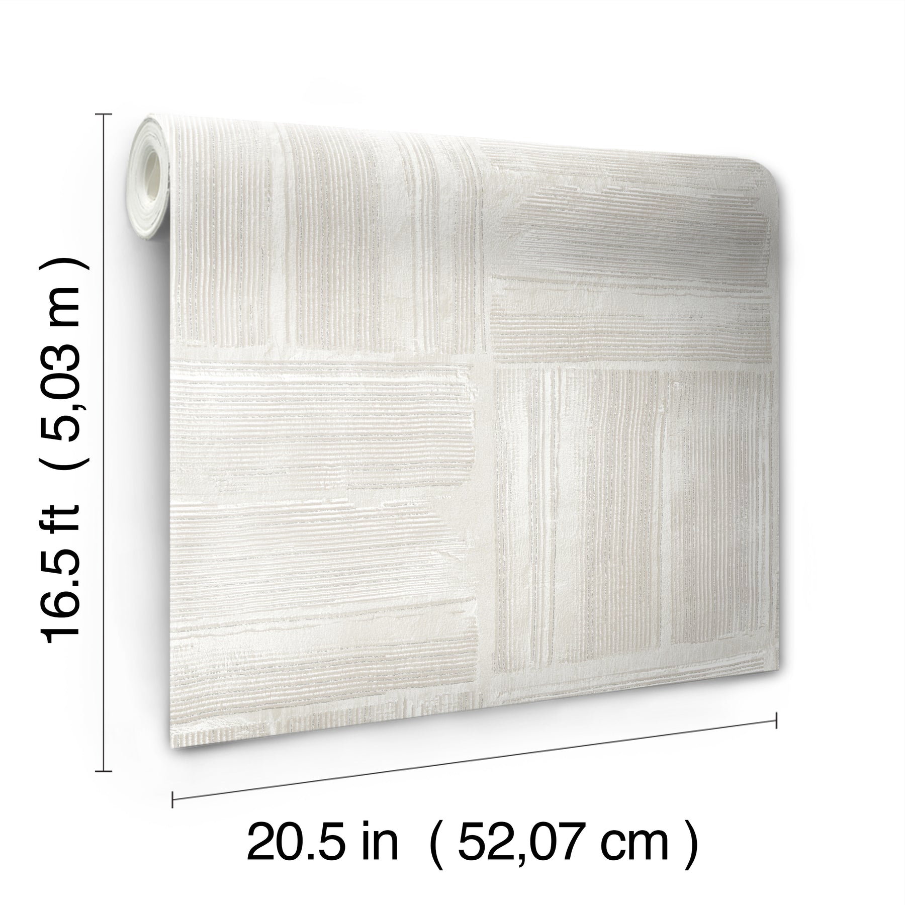 Dimensional Square Plaster Peel and Stick Wallpaper - dimensions