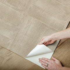 Dimensional Square Plaster Peel and Stick Wallpaper - how to peel