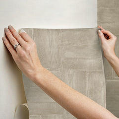 Dimensional Square Plaster Peel and Stick Wallpaper - how to stick