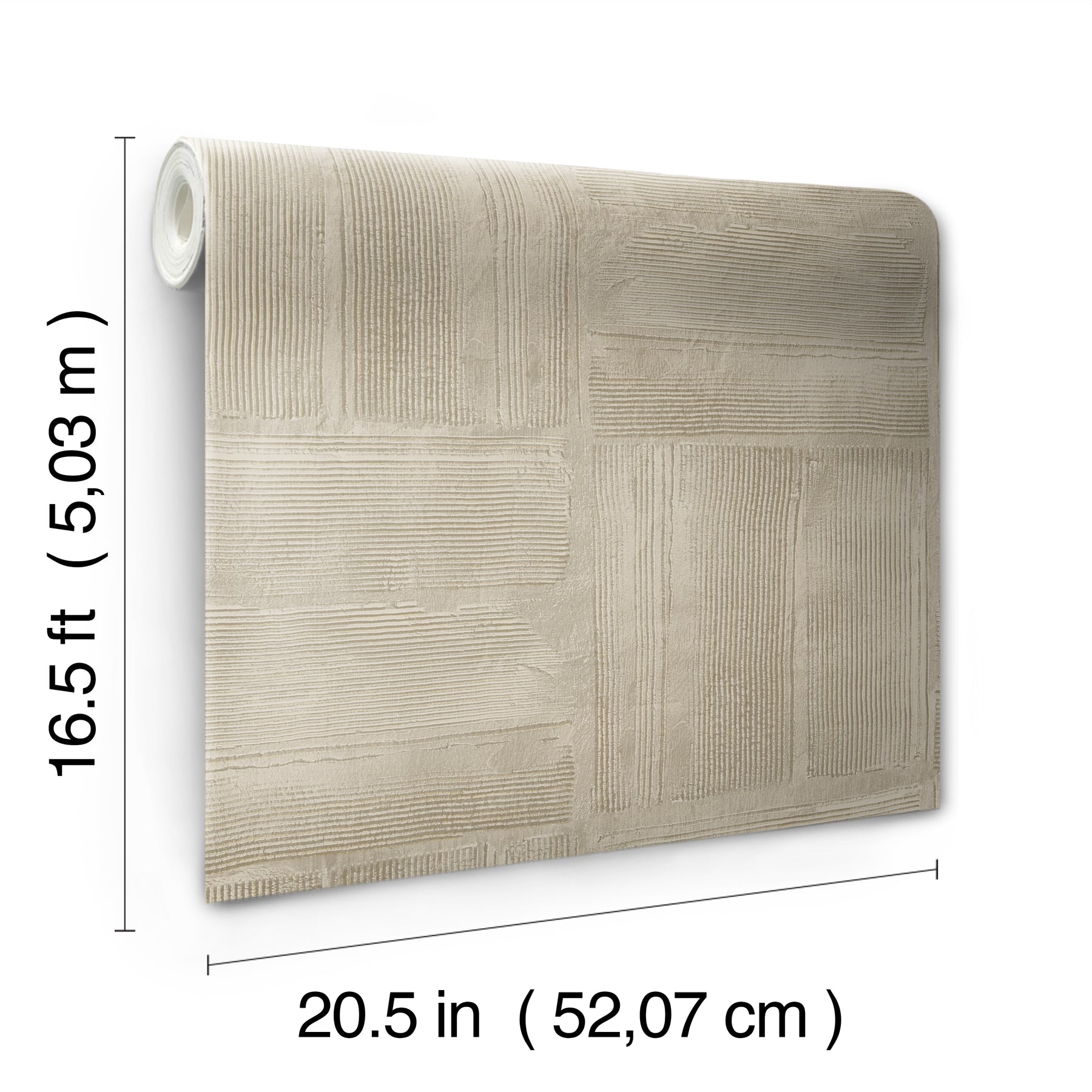 Dimensional Square Plaster Peel and Stick Wallpaper - dimensions