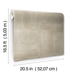 Dimensional Square Plaster Peel and Stick Wallpaper - dimensions