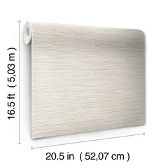 Dimensional Grasscloth Peel and Stick Wallpaper - dimensions