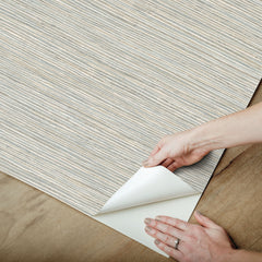 Dimensional Grasscloth Peel and Stick Wallpaper - how to peel