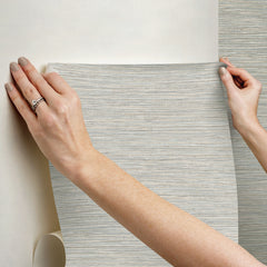 Dimensional Grasscloth Peel and Stick Wallpaper - how to stick