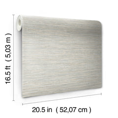 Dimensional Grasscloth Peel and Stick Wallpaper - dimensions