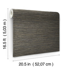 Dimensional Grasscloth Peel and Stick Wallpaper - dimensions