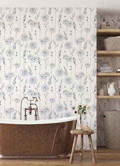 Maisey Peel & Stick Wallpaper in a room setting