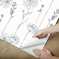 Maisey Peel & Stick Wallpaper - how to peel