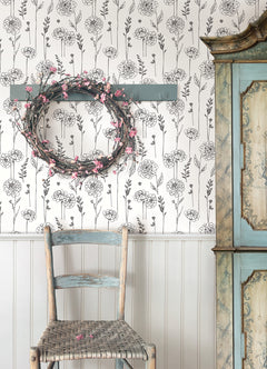 Maisey Peel & Stick Wallpaper in a room setting