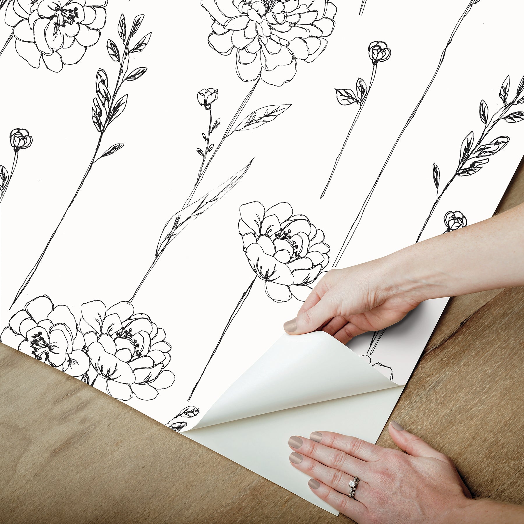 Maisey Peel & Stick Wallpaper - how to peel