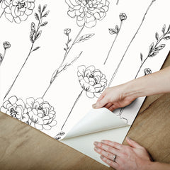 Maisey Peel & Stick Wallpaper - how to peel