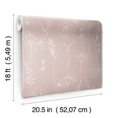 Maisey Peel & Stick Wallpaper - dimensions