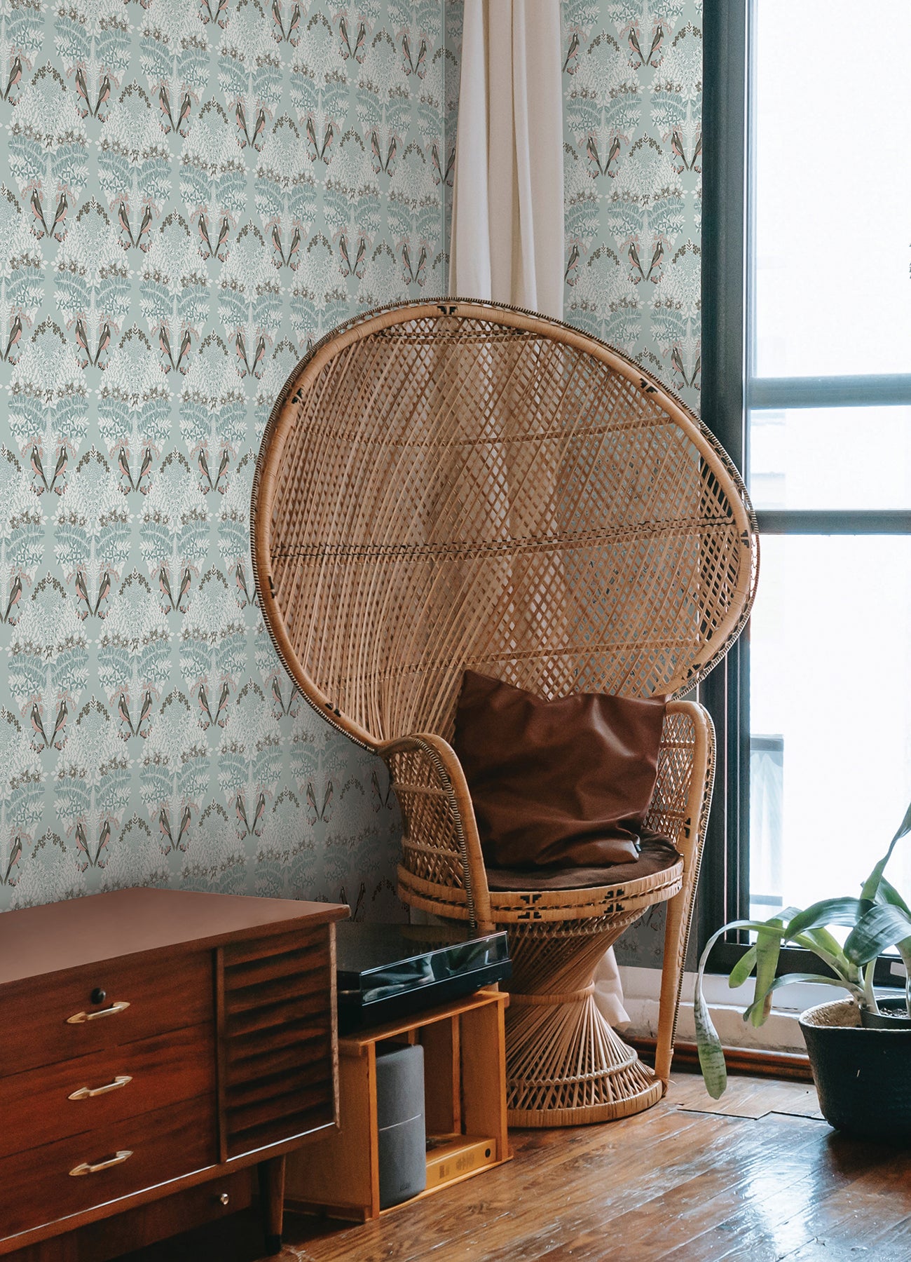 Otis Peel & Stick Wallpaper in a room setting