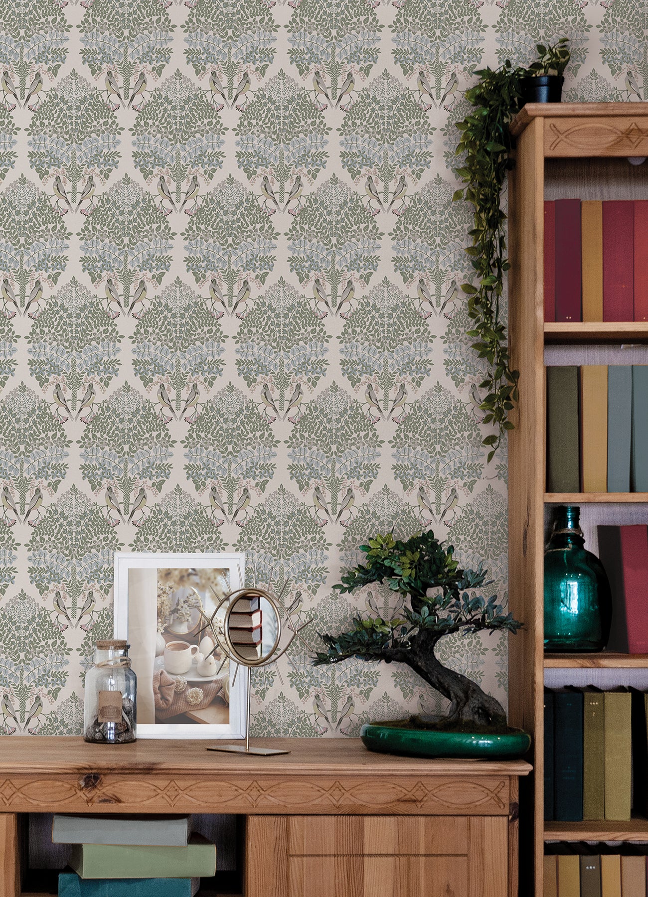 Otis Peel & Stick Wallpaper in a room setting