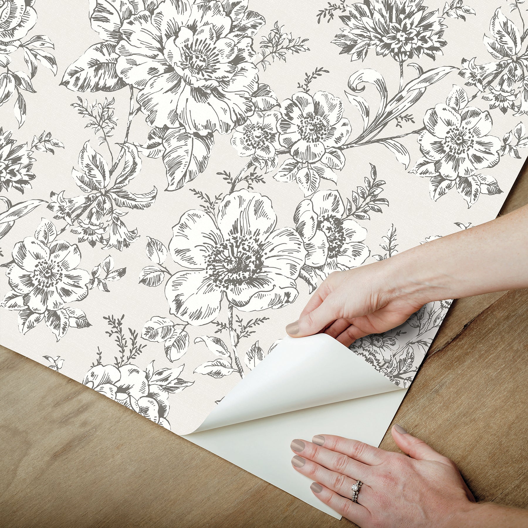 Winifred Peel & Stick Wallpaper - how to peel