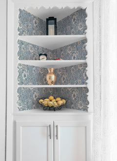 Winifred Peel & Stick Wallpaper in a room setting