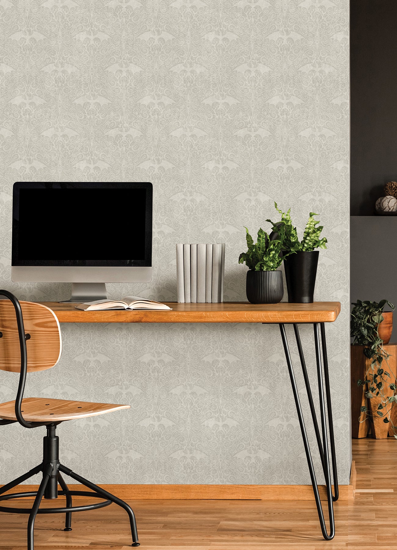 RMK12698RL Peel and Stick Wallpaper in a room setting