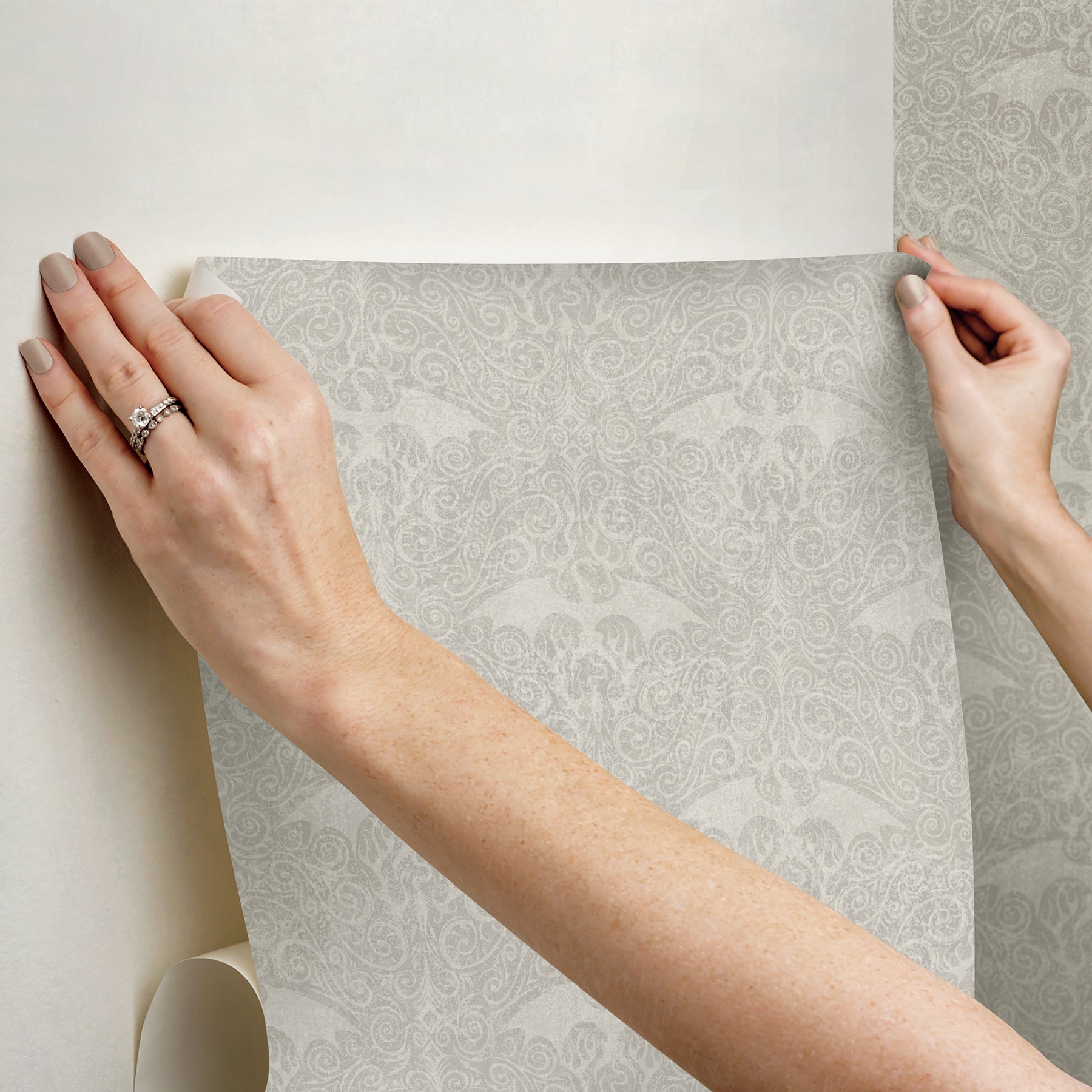 RMK12698RL Peel and Stick Wallpaper - how to stick