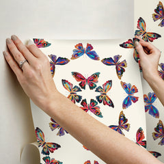 EttaVee Peel and Stick Wallpaper - how to stick