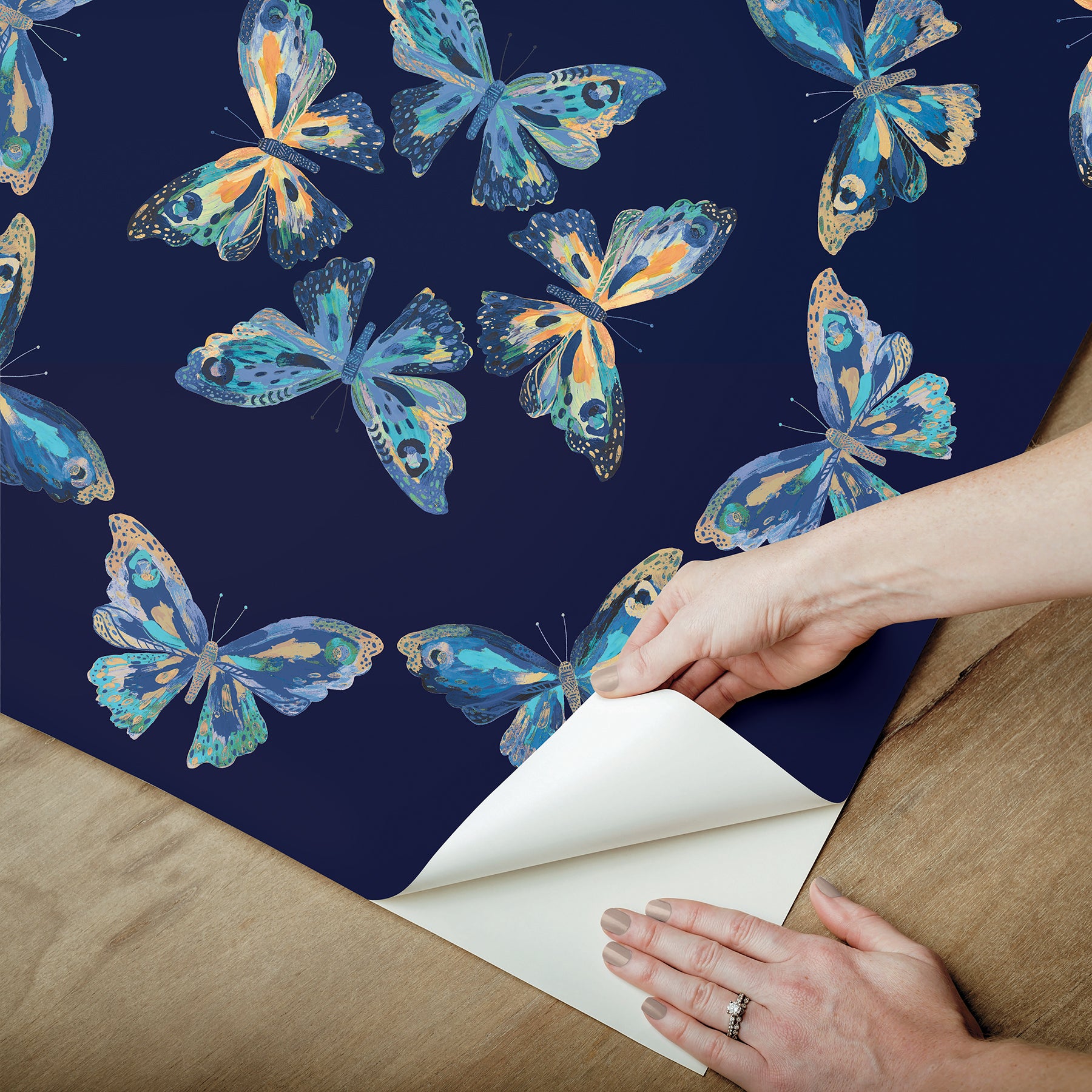 EttaVee Peel and Stick Wallpaper - how to peel