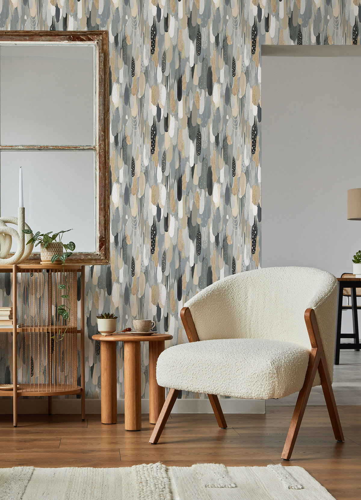 EttaVee Peel and Stick Wallpaper in a room setting