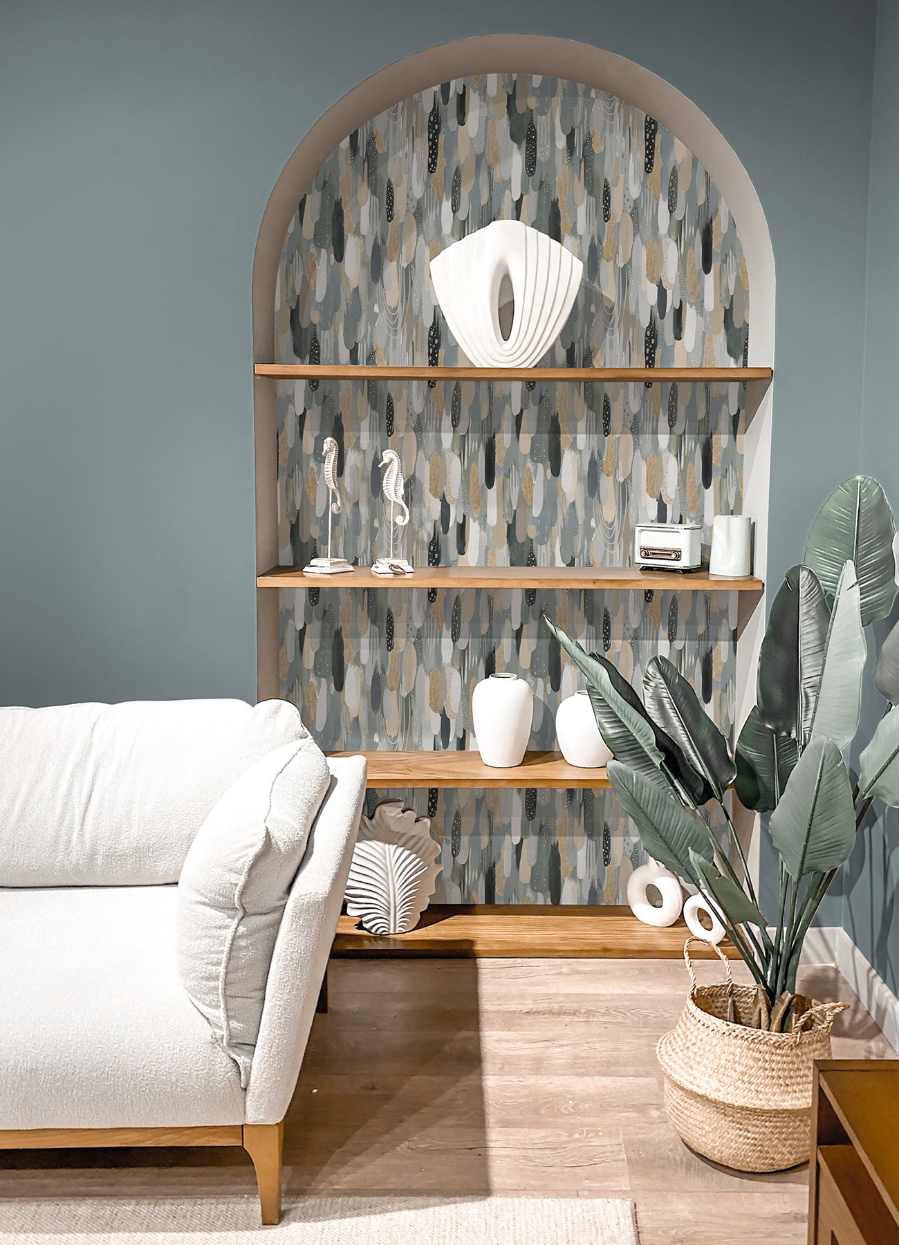 EttaVee Peel and Stick Wallpaper in a room setting