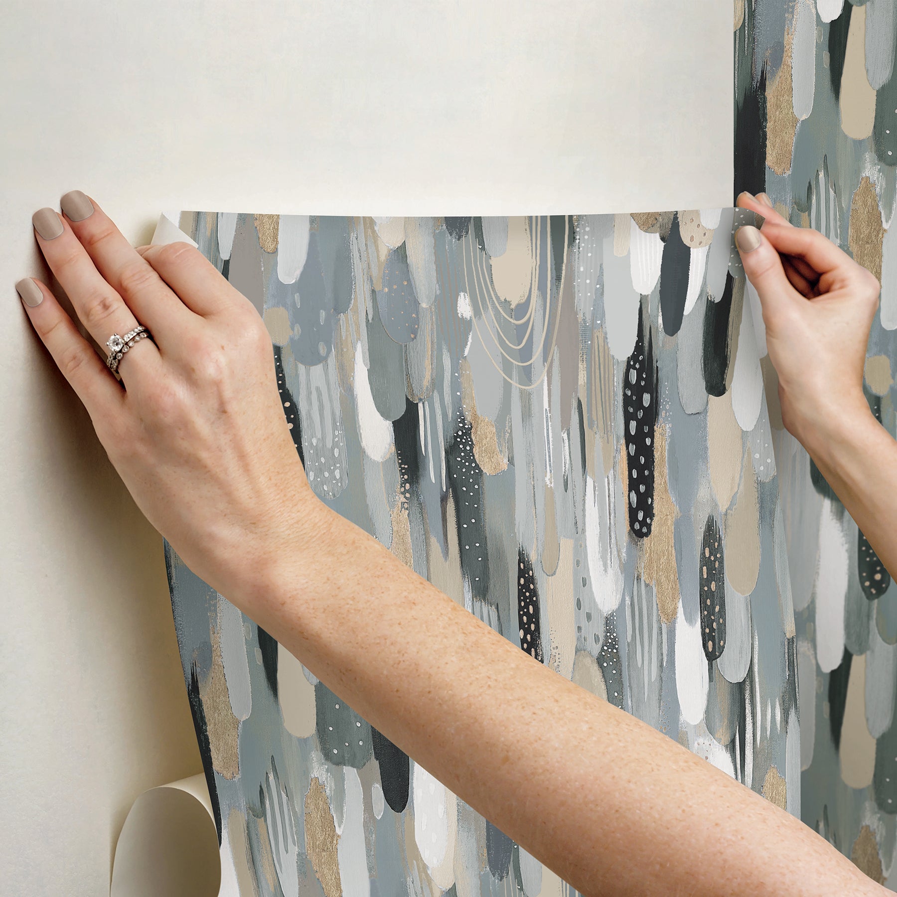 EttaVee Peel and Stick Wallpaper - how to stick