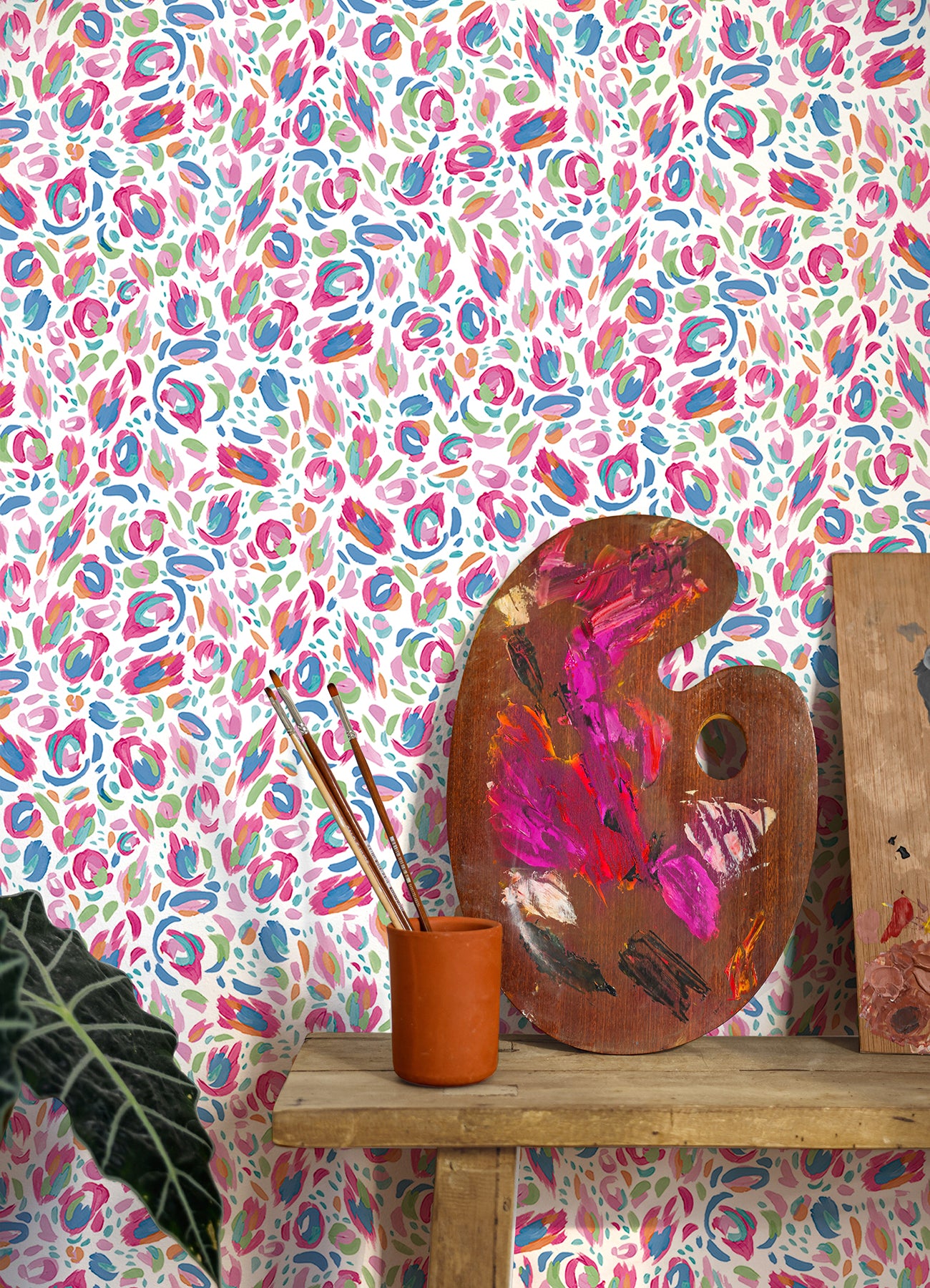 EttaVee Peel and Stick Wallpaper in a room setting
