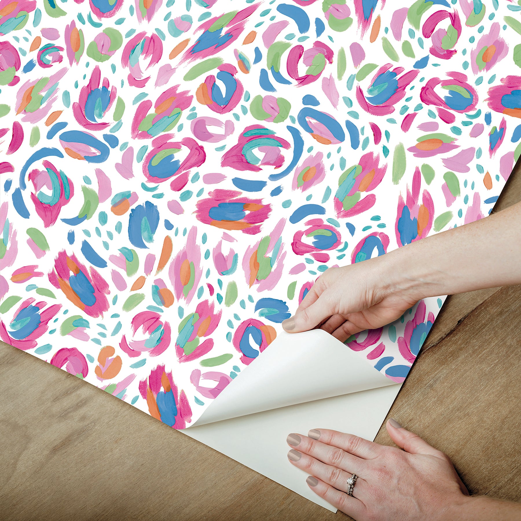 EttaVee Peel and Stick Wallpaper - how to peel