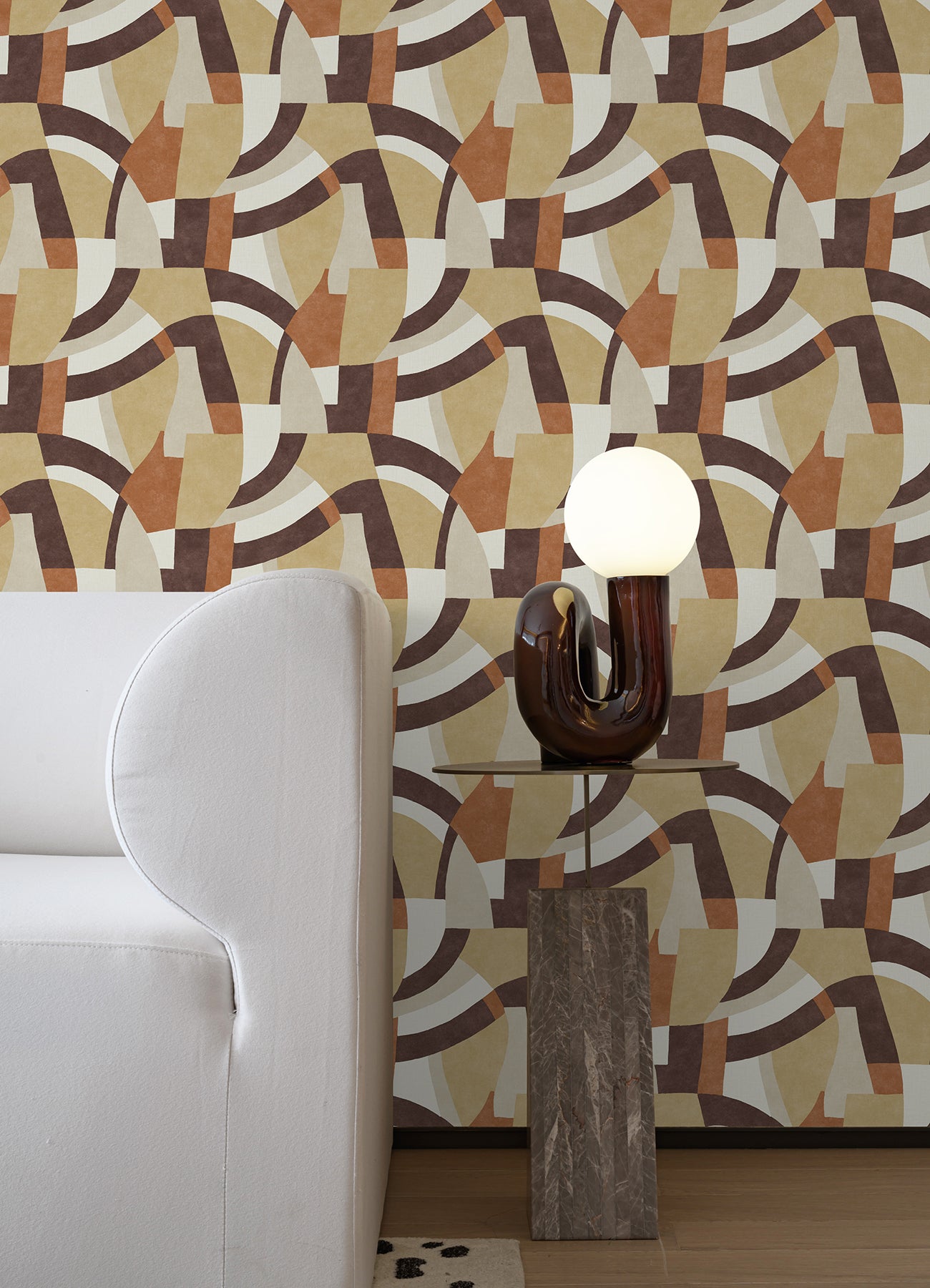 Melbourne Peel & Stick Wallpaper in a room setting