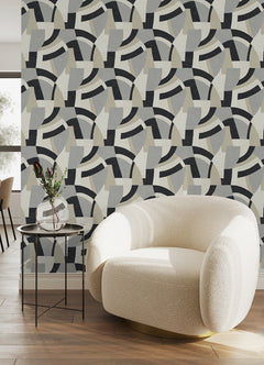 Melbourne Peel & Stick Wallpaper in a room setting