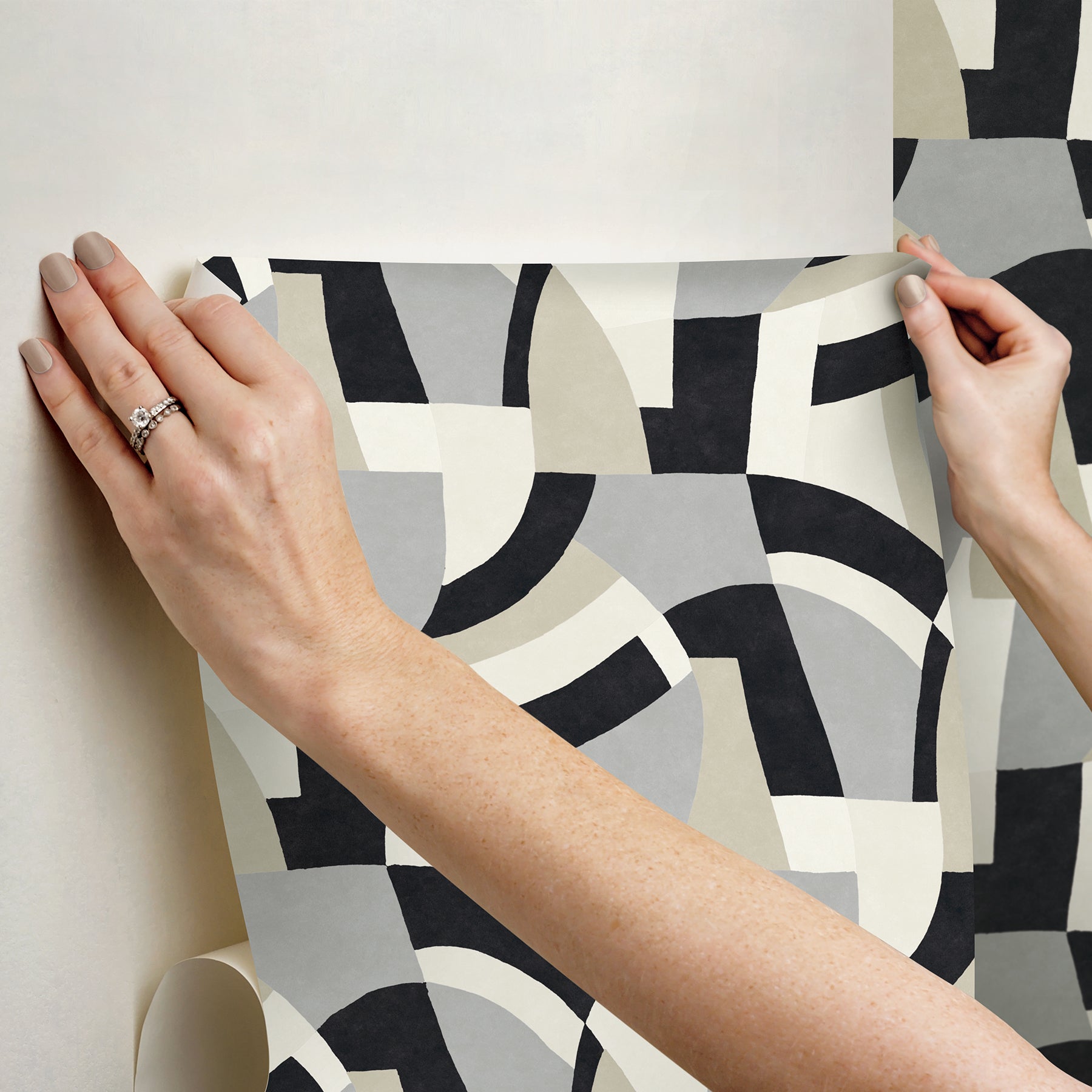 Melbourne Peel & Stick Wallpaper - how to stick