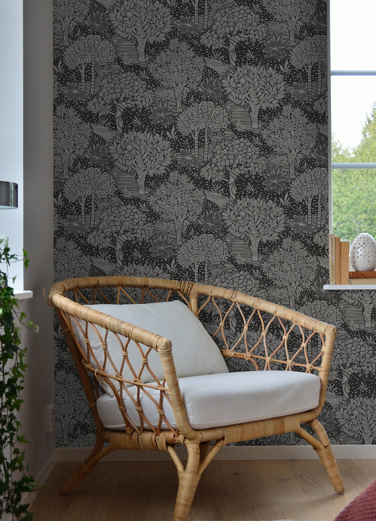 Perth Peel & Stick Wallpaper in a room setting